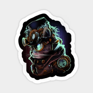 Steampunk cat Sticker